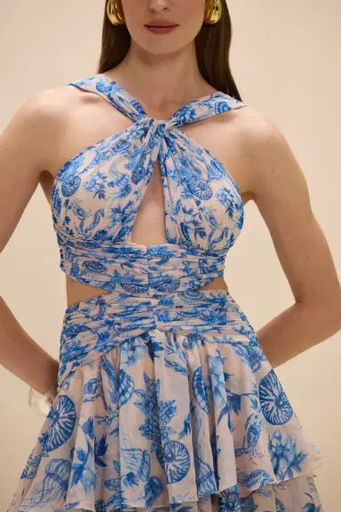 PatBo EDEN ROCK SEASHELL CUT OUT SHORT DRESS | Thumbnail 2