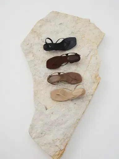 Black Suede Studio Suede Mehak 35 Sandals | Thumbnail 2