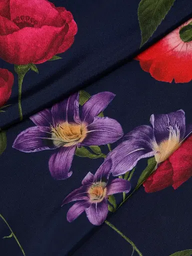 SACHIN & BABI Women's Laurant Floral Satin-Crepe Halterneck Gown - Midnight Jardin | Thumbnail 7