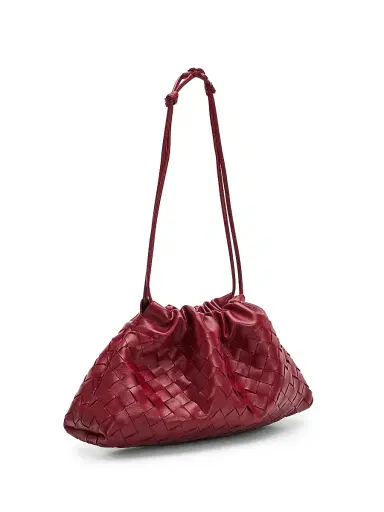 Bottega Veneta Women's Dustbag Notte Intrecciato Leather Shoulder Bag | Thumbnail 4 Bottega Veneta Women's Dustbag Notte Intrecciato Leather Shoulder Bag | Thumbnail 4