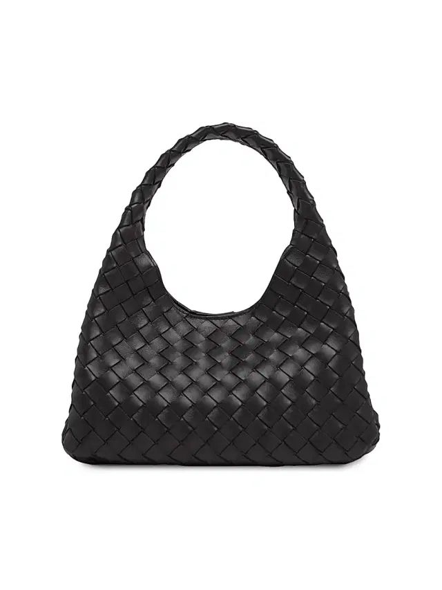 Bottega Veneta Women's  Campana Intrecciato Leather Shoulder Bag - Fondant Brass