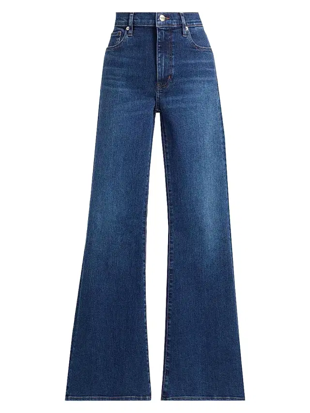 FRAME Women's The Icon Mid-Rise Stretch Flare Jeans - Solace