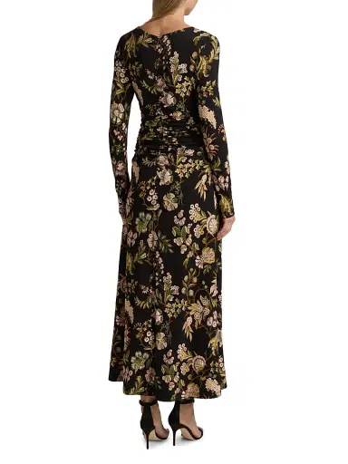 Cara Cara Women's Maisy Botanical Maxi Dress - Clover Black - Size XL | Thumbnail 5 Cara Cara Women's Maisy Botanical Maxi Dress - Clover Black - Size XL | Thumbnail 5