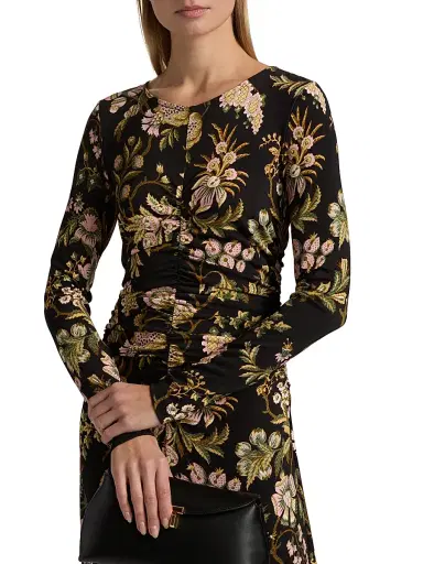 Cara Cara Women's Maisy Botanical Maxi Dress - Clover Black - Size XL | Thumbnail 6 Cara Cara Women's Maisy Botanical Maxi Dress - Clover Black - Size XL | Thumbnail 6