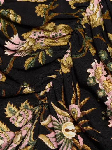 Cara Cara Women's Maisy Botanical Maxi Dress - Clover Black - Size XL | Thumbnail 7 Cara Cara Women's Maisy Botanical Maxi Dress - Clover Black - Size XL | Thumbnail 7