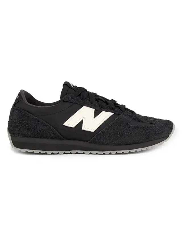 Junya Watanabe MAN Men's CDG Homme x New Balance U47 Faux-Suede Low-Top Sneakers - Black