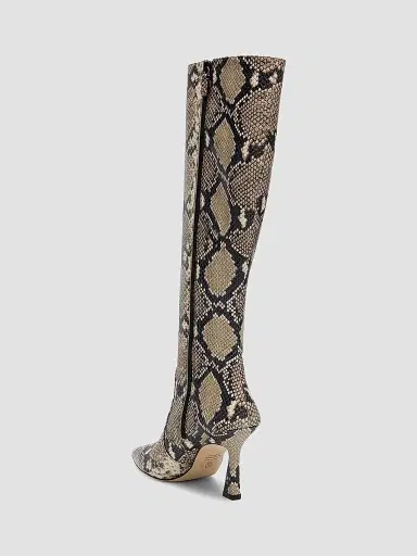 Stuart Weitzman Women's Vinnie 85MM Snake-Printed Leather Knee-High Boots - Snake - Size 9.5 | Thumbnail 3