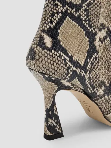 Stuart Weitzman Women's Vinnie 85MM Snake-Printed Leather Knee-High Boots - Snake - Size 9.5 | Thumbnail 4