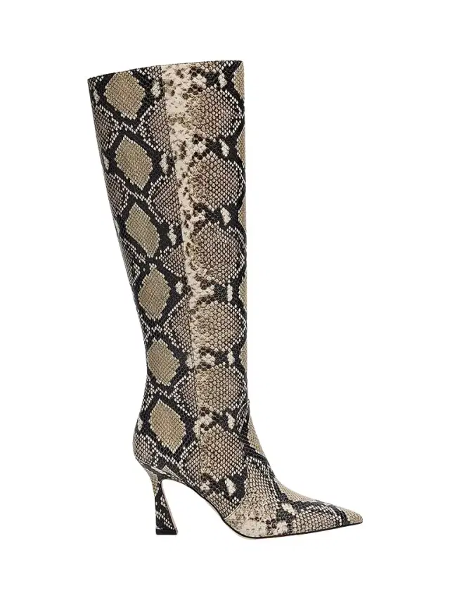 Stuart Weitzman Women's Vinnie 85MM Snake-Printed Leather Knee-High Boots - Snake