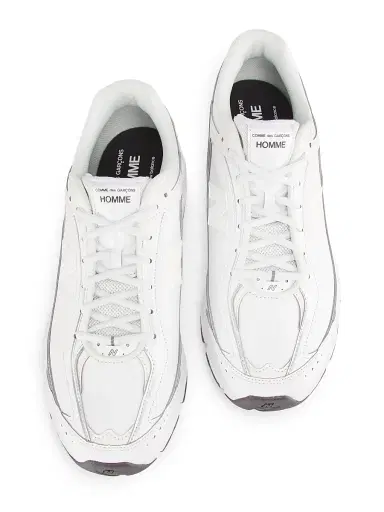 CDG Homme Men's x New Balance U509 Low-Top Faux Leather Sneakers - White - Size 10 | Thumbnail 4