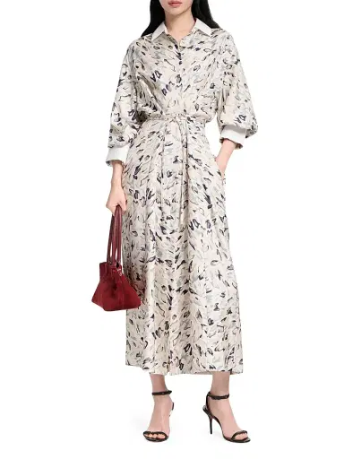 Altuzarra Women's Floyd Animal Print Shirtdress | Thumbnail 2 Altuzarra Women's Floyd Animal Print Shirtdress | Thumbnail 2