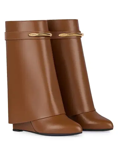 Givenchy Women's Shark Ankle Boots in Leather - Tan - Size 12 | Thumbnail 2 Givenchy Women's Shark Ankle Boots in Leather - Tan - Size 12 | Thumbnail 2