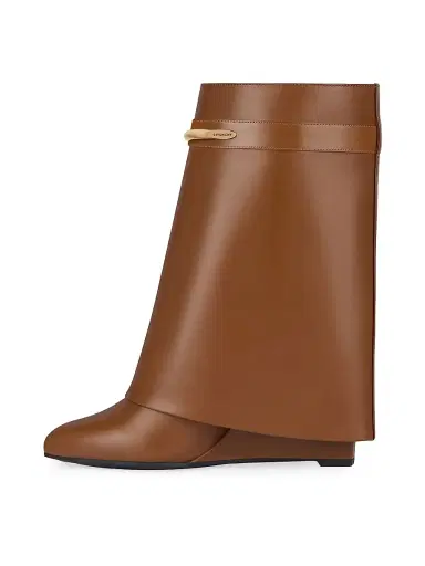 Givenchy Women's Shark Ankle Boots in Leather - Tan - Size 12 | Thumbnail 3 Givenchy Women's Shark Ankle Boots in Leather - Tan - Size 12 | Thumbnail 3