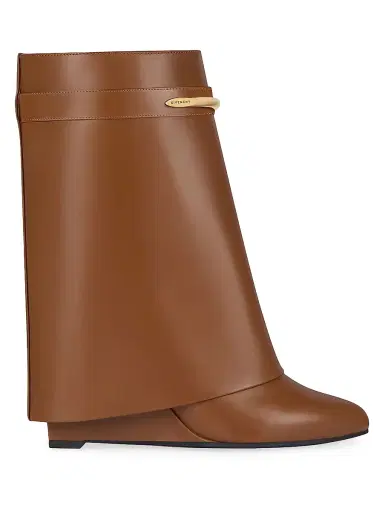Givenchy Women's Shark Ankle Boots in Leather - Tan - Size 12 | Thumbnail 1 Givenchy Women's Shark Ankle Boots in Leather - Tan - Size 12 | Thumbnail 1