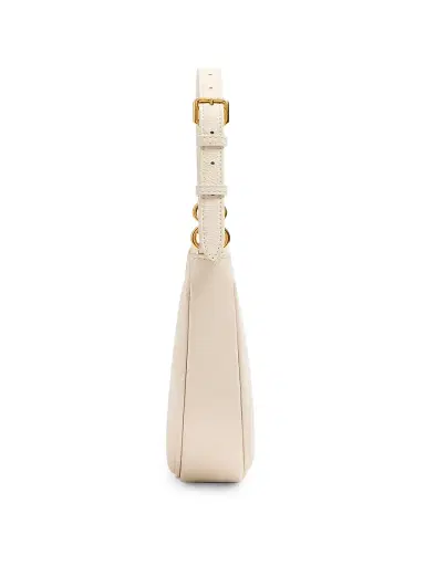 Valentino Garavani Women's VLogo Signature Mini Hobo Shoulder Bag in Grainy Calfskin - Light Ivory | Thumbnail 5 Valentino Garavani Women's VLogo Signature Mini Hobo Shoulder Bag in Grainy Calfskin - Light Ivory | Thumbnail 5