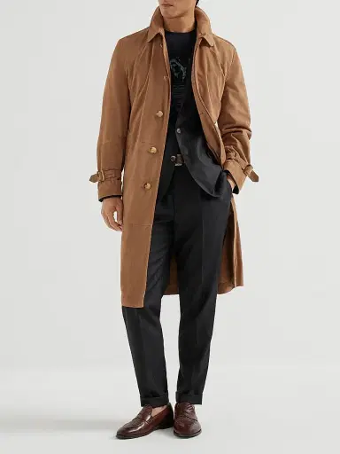 Brunello Cucinelli Men's Virgin Wool Chalk Stripe Batavia Deconstructed Cavallo Blazer - Black - Size 46 | Thumbnail 6 Brunello Cucinelli Men's Virgin Wool Chalk Stripe Batavia Deconstructed Cavallo Blazer - Black - Size 46 | Thumbnail 6