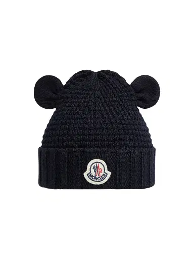 Moncler Newborn's Beanie in Wool | Thumbnail 1 Moncler Newborn's Beanie in Wool | Thumbnail 1
