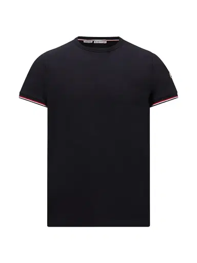 Moncler Men's Crewneck T-Shirt in Cotton - Night Blue - Size XXXXL | Thumbnail 1