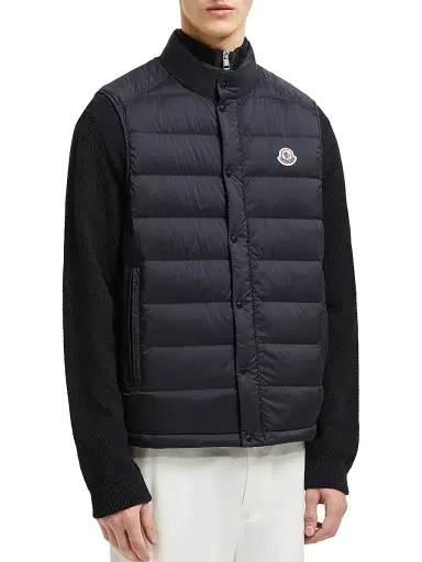 Moncler Men's Barthe Puffer Vest - Navy Blue - Size XXXXL | Thumbnail 2