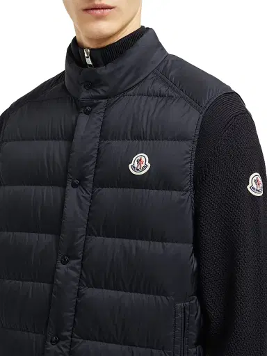Moncler Men's Barthe Puffer Vest - Navy Blue - Size XXXXL | Thumbnail 4