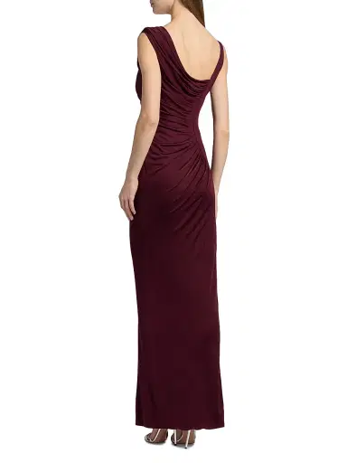 Versace Women's Medusa-Hardware Draped Satin Gown | Thumbnail 5 Versace Women's Medusa-Hardware Draped Satin Gown | Thumbnail 5