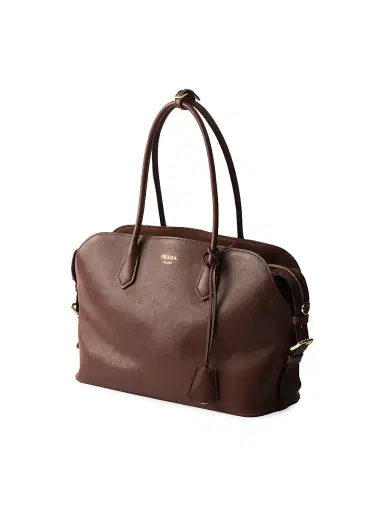Prada Women's Leather Tote Bag - Brown | Thumbnail 4