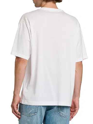 Dolce & Gabbana Men's Logo Cotton T-Shirt - Bianco Ottico - Size 44 | Thumbnail 5