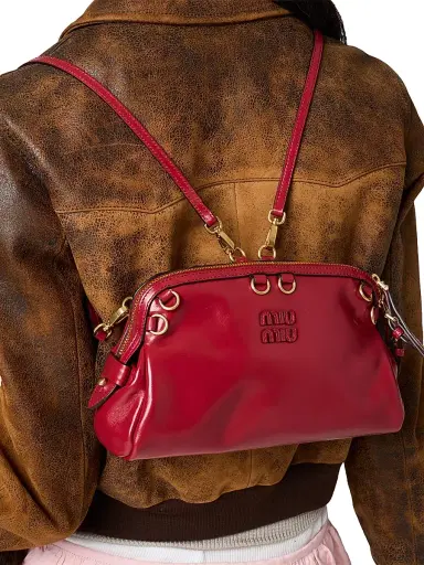 Miu Miu Women's Leather Clutch | Thumbnail 4