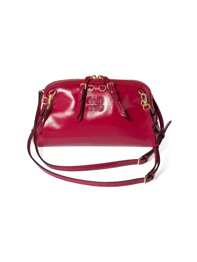 Women's Leather Clutch - Red
