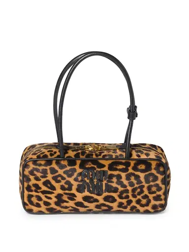 Miu Miu Women's Printed Leather Beau Shoulder Bag | Thumbnail 1