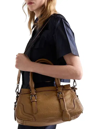 Prada Women's Large Leather Tote Bag - Brown | Thumbnail 2