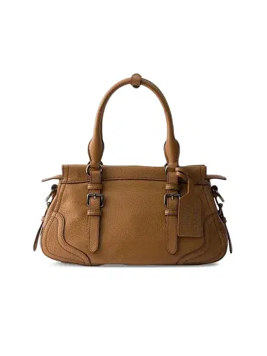 Prada Women's Large Leather Tote Bag - Brown | Thumbnail 5