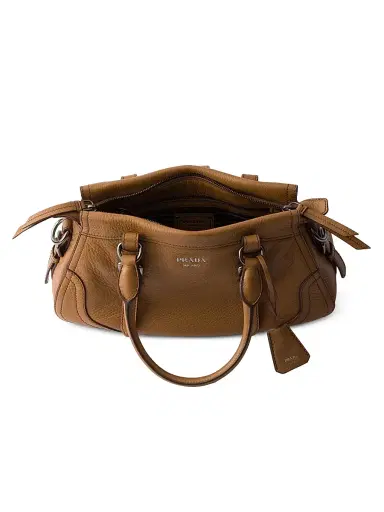 Prada Women's Large Leather Tote Bag - Brown | Thumbnail 6