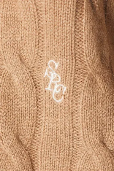 Sporty & Rich SRC Cableknit Cashmere Sweater | Thumbnail 5 Sporty & Rich SRC Cableknit Cashmere Sweater | Thumbnail 5