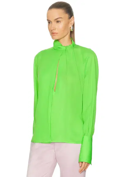 TOM FORD Silk Georgette Long Sleeve Blouse | Thumbnail 3 TOM FORD Silk Georgette Long Sleeve Blouse | Thumbnail 3
