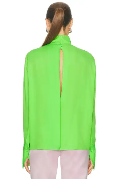TOM FORD Silk Georgette Long Sleeve Blouse | Thumbnail 4 TOM FORD Silk Georgette Long Sleeve Blouse | Thumbnail 4
