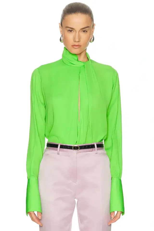 Silk Georgette Long Sleeve Blouse
