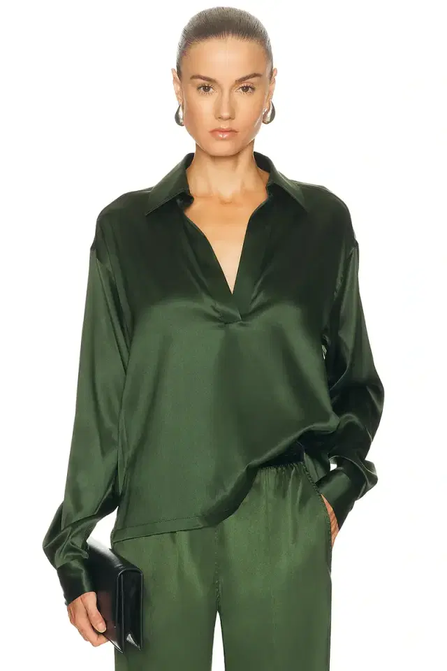TOM FORD Satin Polo Top
