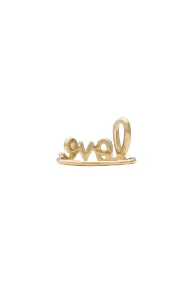 Sydney Evan Love Script Ring | Thumbnail 4