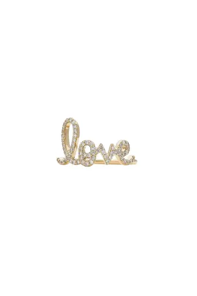 Sydney Evan Love Script Ring | Thumbnail 1