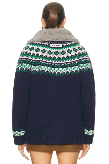 Miu Miu Wool Fairisle Sweater | Thumbnail 4