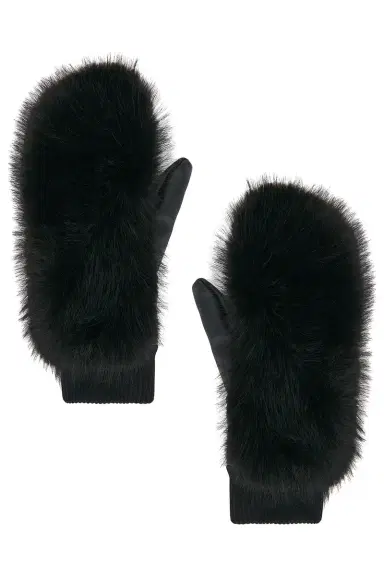 Perfect Moment Faux Fur Mittens | Thumbnail 1