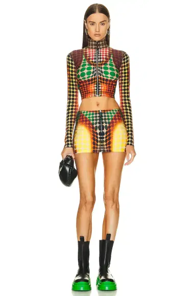 Jean Paul Gaultier Center Zip Mini Skirt | Thumbnail 4 Jean Paul Gaultier Center Zip Mini Skirt | Thumbnail 4