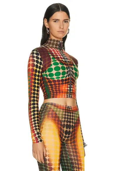 Jean Paul Gaultier High Neck Long Sleeve Top | Thumbnail 2 Jean Paul Gaultier High Neck Long Sleeve Top | Thumbnail 2