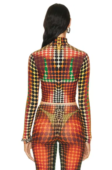 Jean Paul Gaultier High Neck Long Sleeve Top | Thumbnail 3 Jean Paul Gaultier High Neck Long Sleeve Top | Thumbnail 3