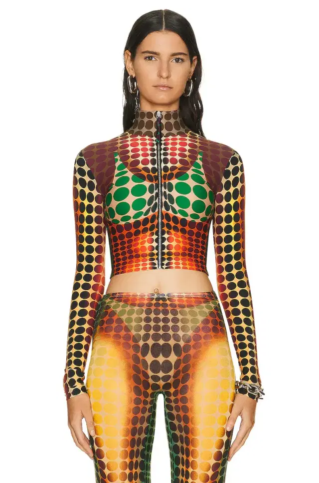 High Neck Long Sleeve Top