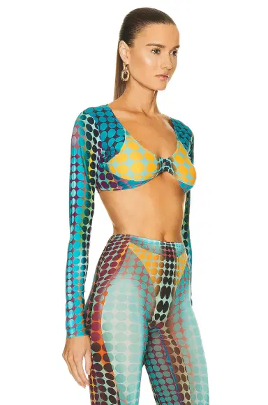 Jean Paul Gaultier Cropped U Neck Top | Thumbnail 2 Jean Paul Gaultier Cropped U Neck Top | Thumbnail 2