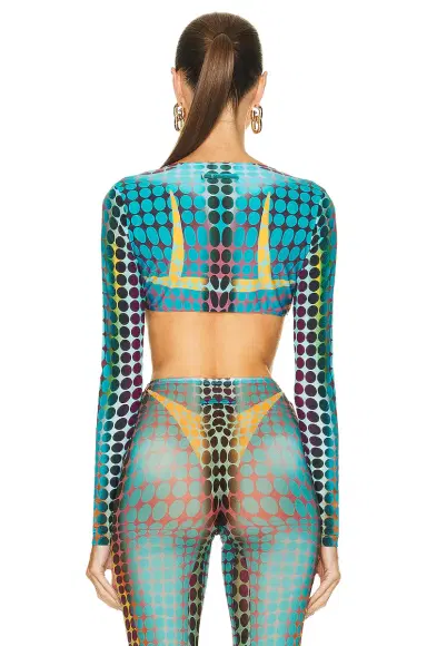 Jean Paul Gaultier Cropped U Neck Top | Thumbnail 3 Jean Paul Gaultier Cropped U Neck Top | Thumbnail 3