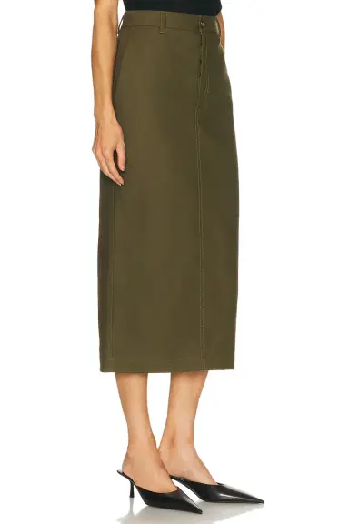 Wardrobe.NYC Drill Midi Skirt | Thumbnail 2 Wardrobe.NYC Drill Midi Skirt | Thumbnail 2