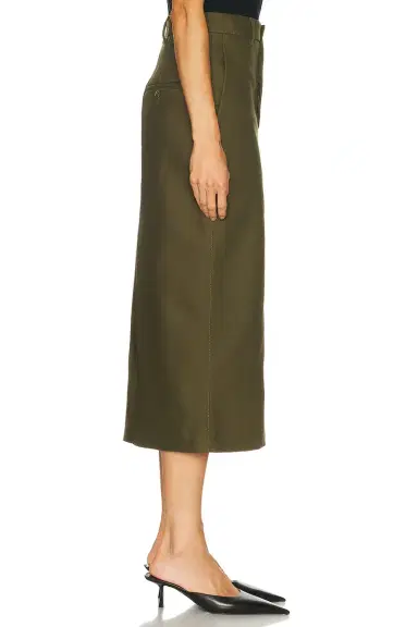Wardrobe.NYC Drill Midi Skirt | Thumbnail 3 Wardrobe.NYC Drill Midi Skirt | Thumbnail 3